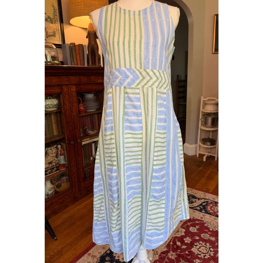 Jodi Hand-block Print Cotton Dress, Size M